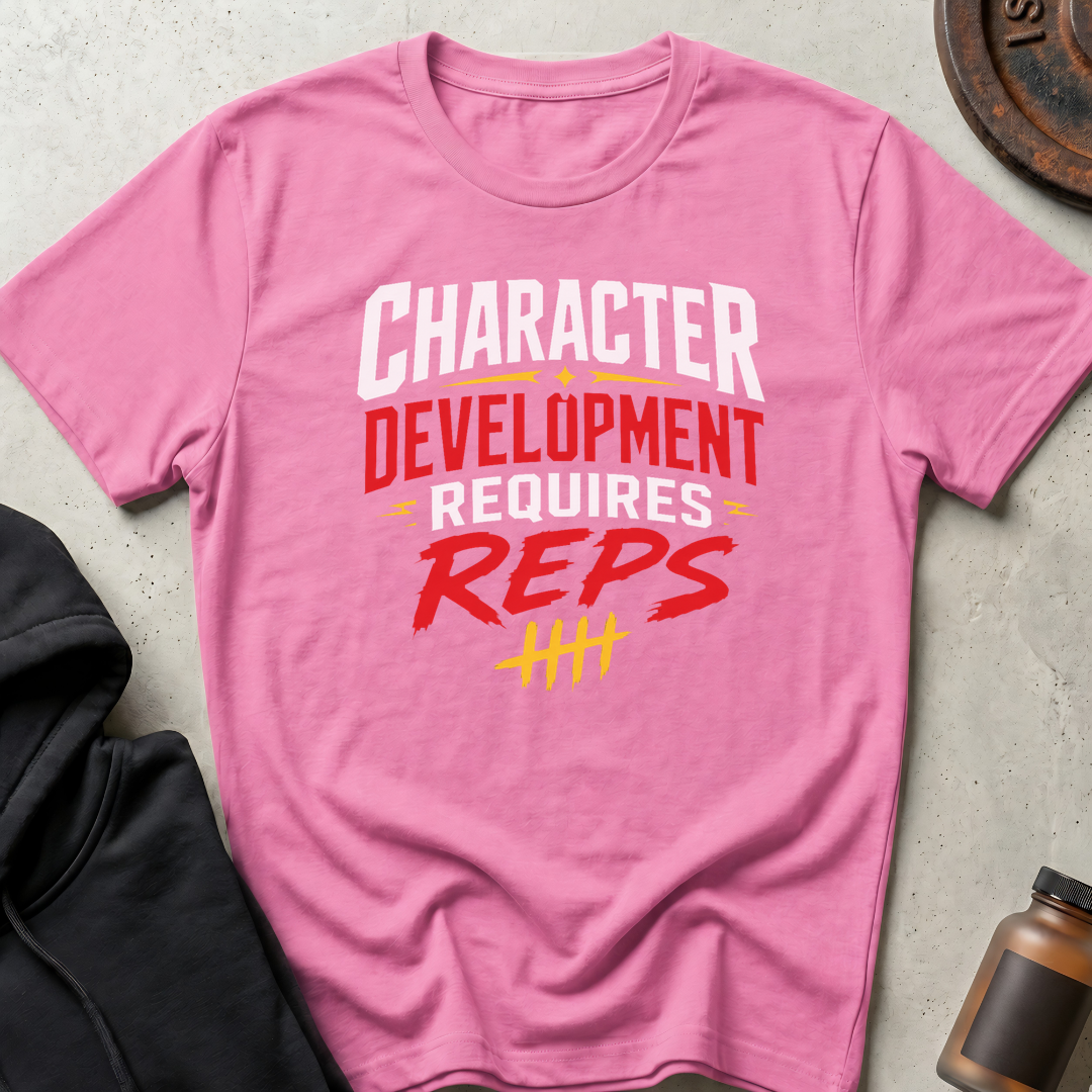 Character Development Requires Reps Alt 2 T-shirt