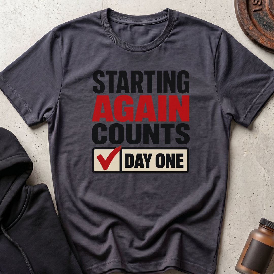 Starting Again Counts T-shirt