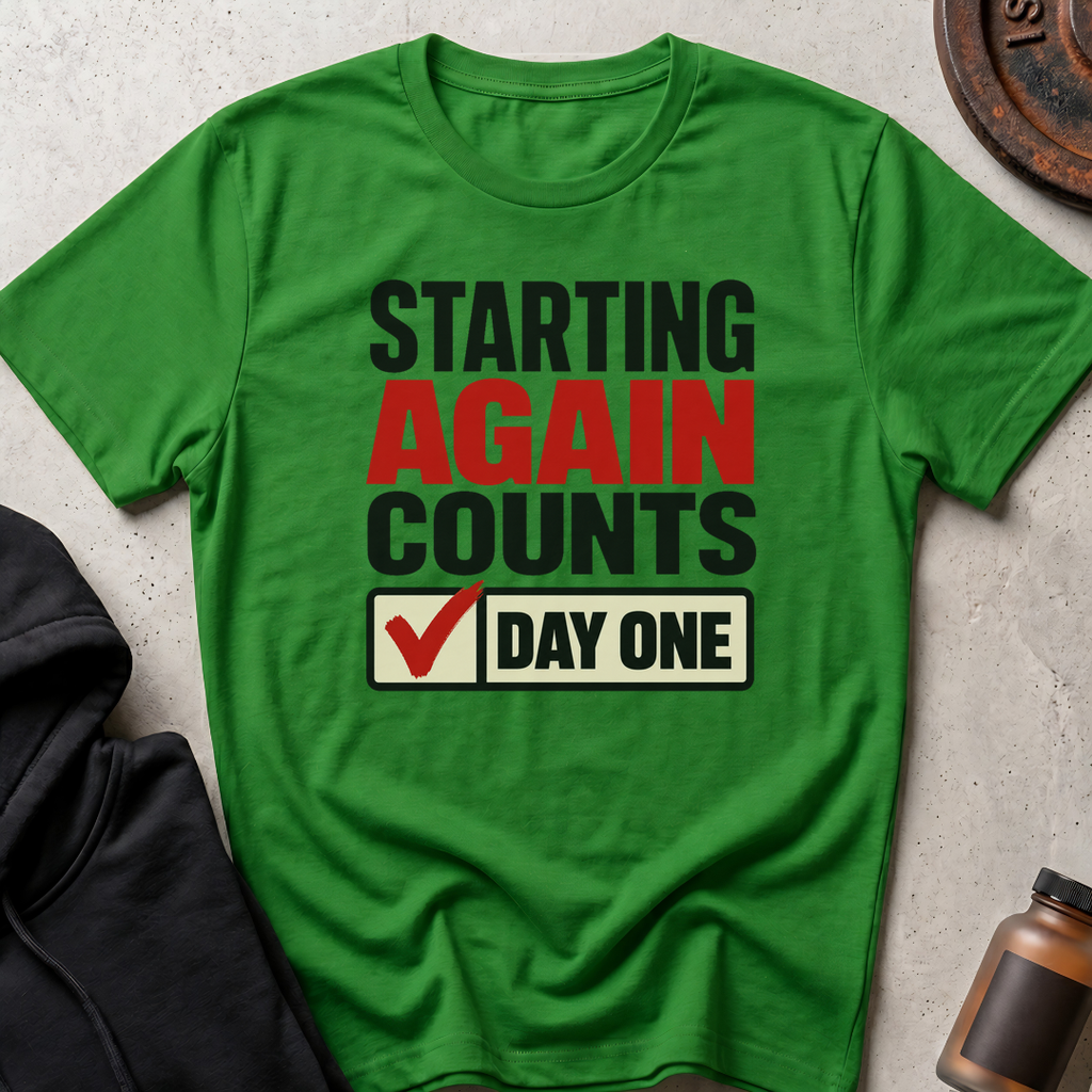Starting Again Counts T-shirt